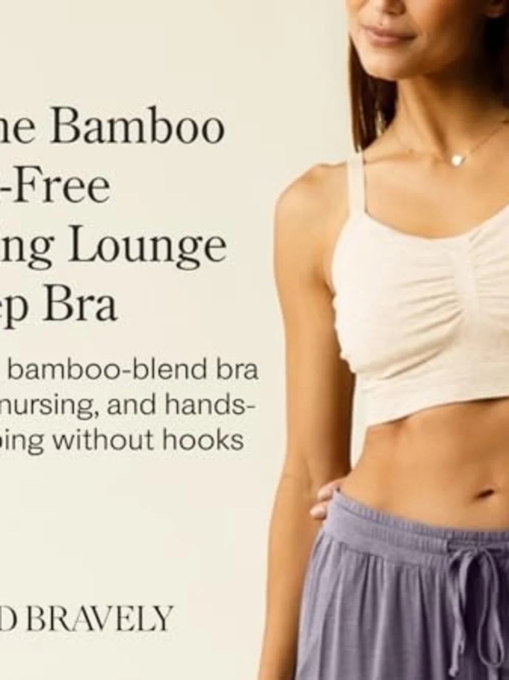 Sublime® Bamboo Hands-Free Pumping Lounge & Sleep Bra